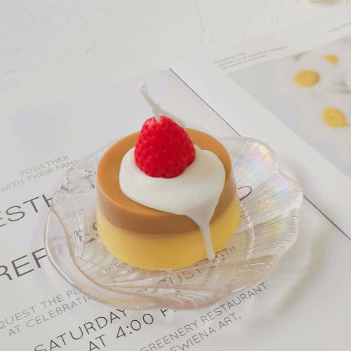 Vegane Pudding Kerze