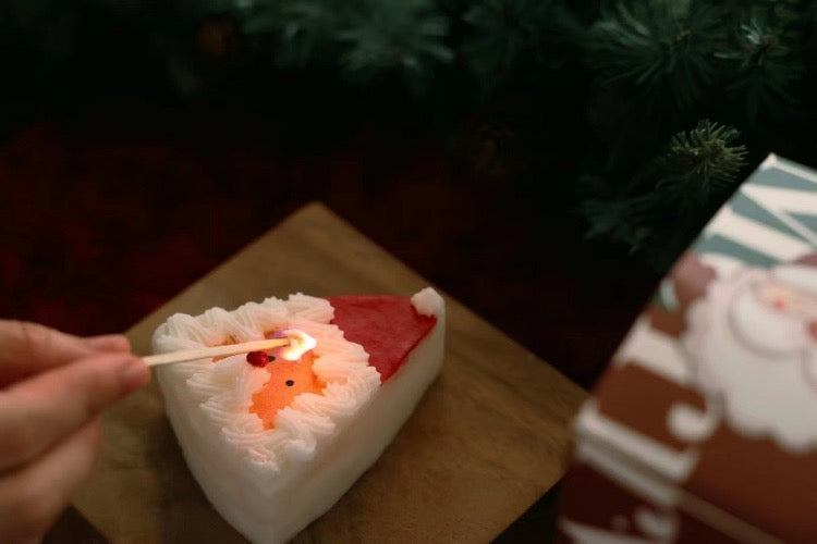 Weihnachtsmann-Kerze