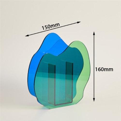 Verspielte Acryl-Vase für Blumen und Dekor