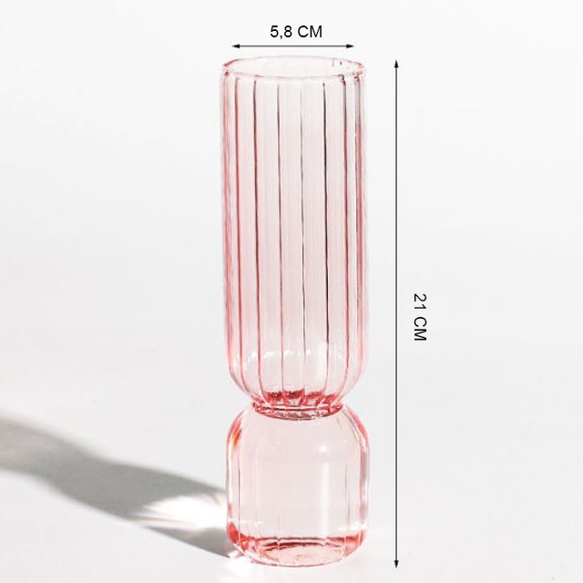 Glasvase für Blumen und Dekoration
