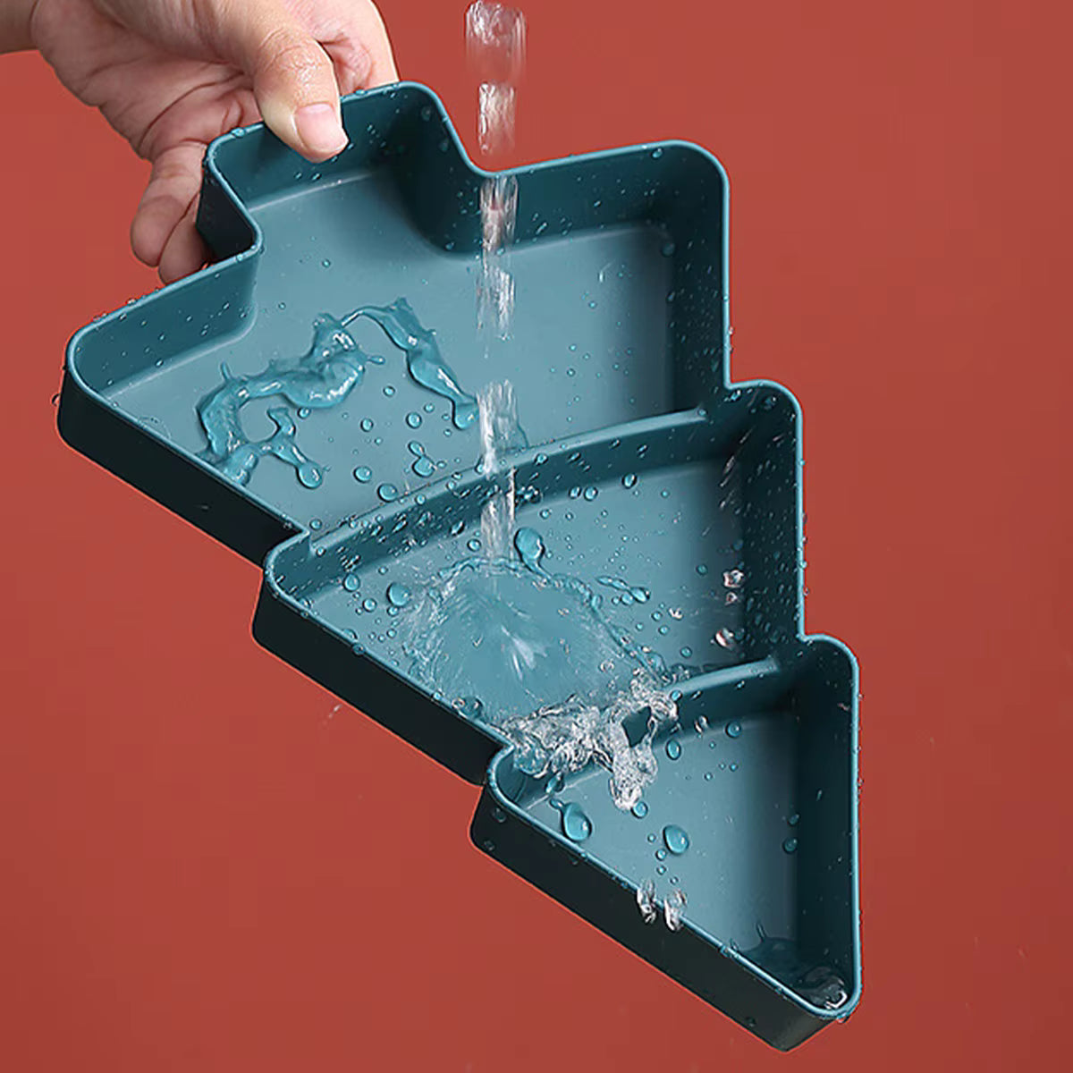 Weihnachtsteller, Weihnachtsteller Kunststoff, Tannenbaum Teller, Weihnachtsbaum Deko, festlicher Teller, Weihnachtstisch Dekoration, Christmas Plate Tree Shape