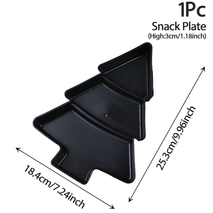 Weihnachtsteller, Weihnachtsteller Kunststoff, Tannenbaum Teller, Weihnachtsbaum Deko, festlicher Teller, Weihnachtstisch Dekoration, Christmas Plate Tree Shape