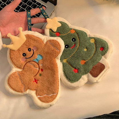 Weihnachts Handtuch, Weihnachtsdeko Handtuch, Lebkuchenmann Handtuch, Tannenbaum Handtuch, Coral Fleece Weihnachten, Weihnachtsgeschenk Küche, Weihnachts Handtuch Set, Xmas Towel