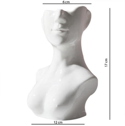 Keramikvase mit femininer Körperform