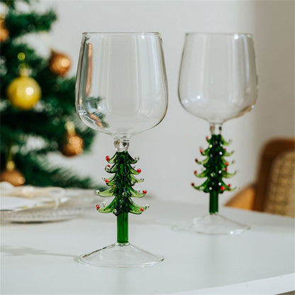 Weihnachtsbaum Weinglas
