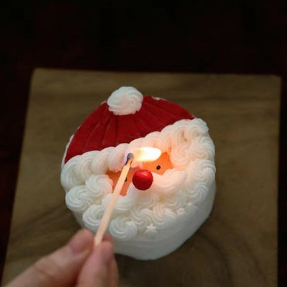 Weihnachtsmann-Kerze