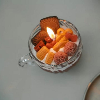 Schoko Dessert Kerze