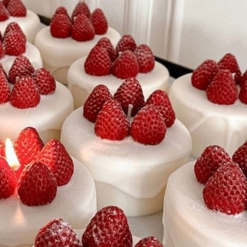 Erdbeere Torte Kerze