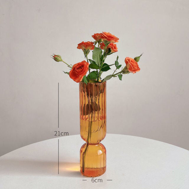 Glasvase für Blumen und Dekoration