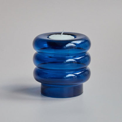 Multifunktionsgefäß aus Glas - Glasvase und Teelichthalter
