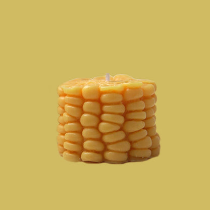 Handgemachte Kerze aus veganem Sojawachs-Mais